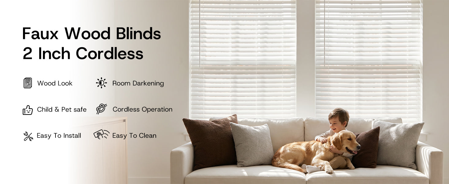 Custom faux wood blinds feature overview 1