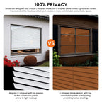 Privacy Horizontal Mini Blinds with L-Shaped Blades for Home