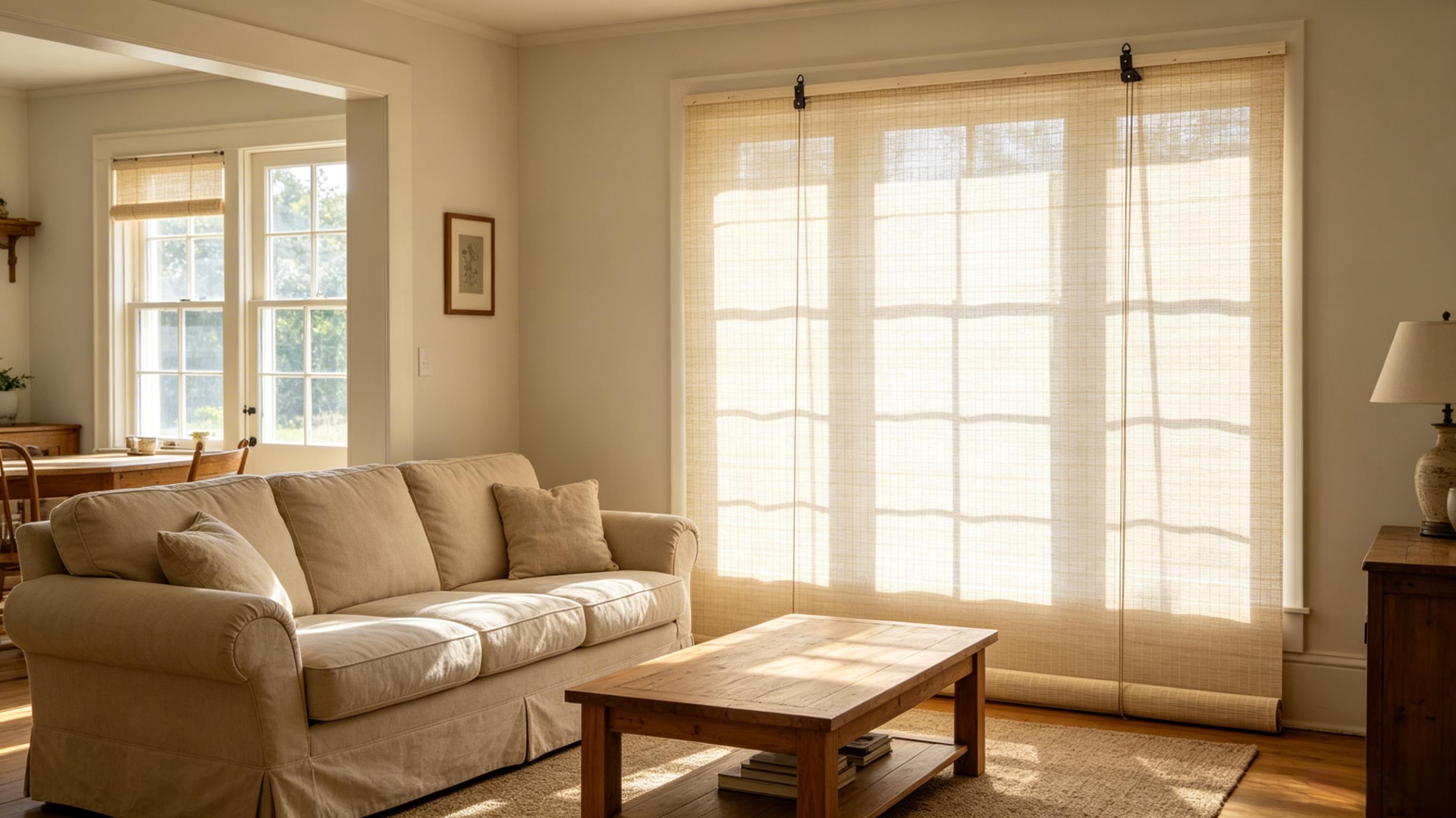 Handwoven Bamboo Roller Shades