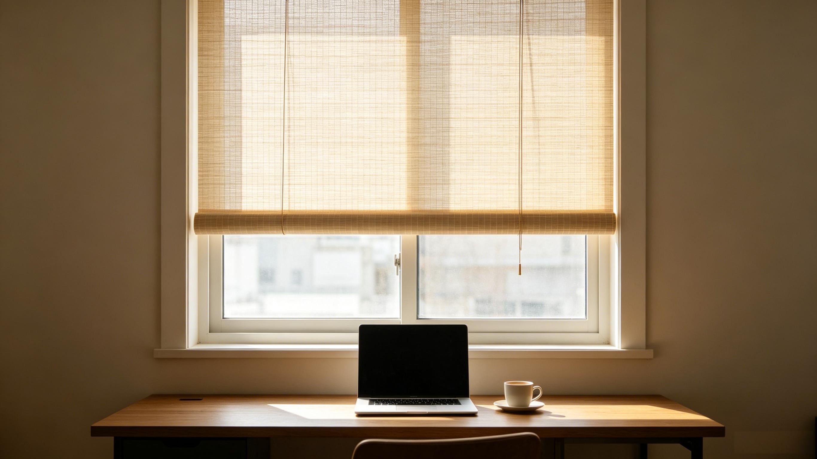Handwoven Bamboo Roller Shades