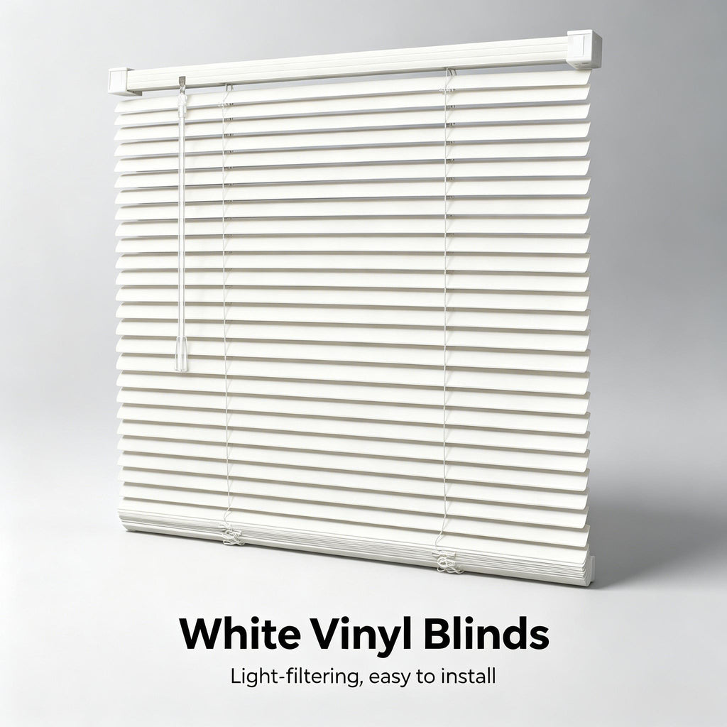White PVC Mini Blinds