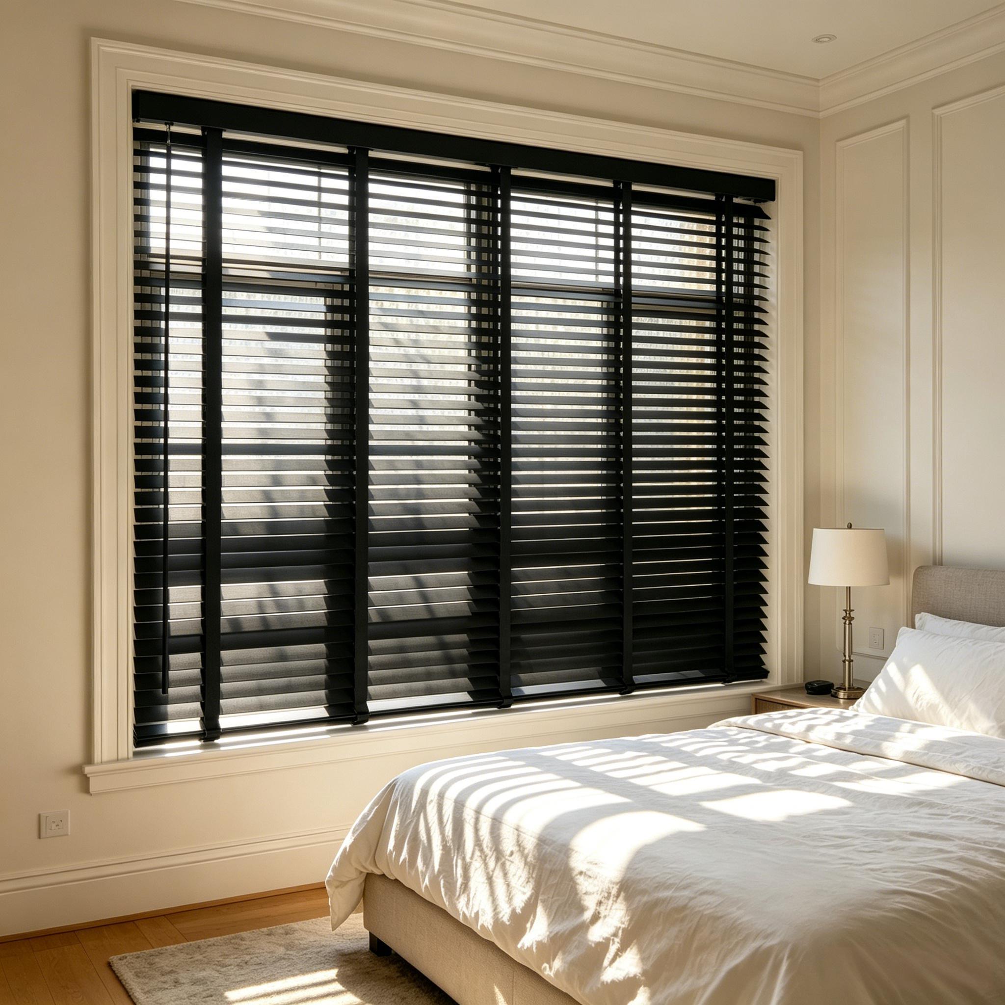 50% off 2 inch Cordless Wood Blinds for Indoor Windows - Horizontal Window Blinds Easy Install with Privacy Protection for Bedroom, Living Room, Office, Kitchen