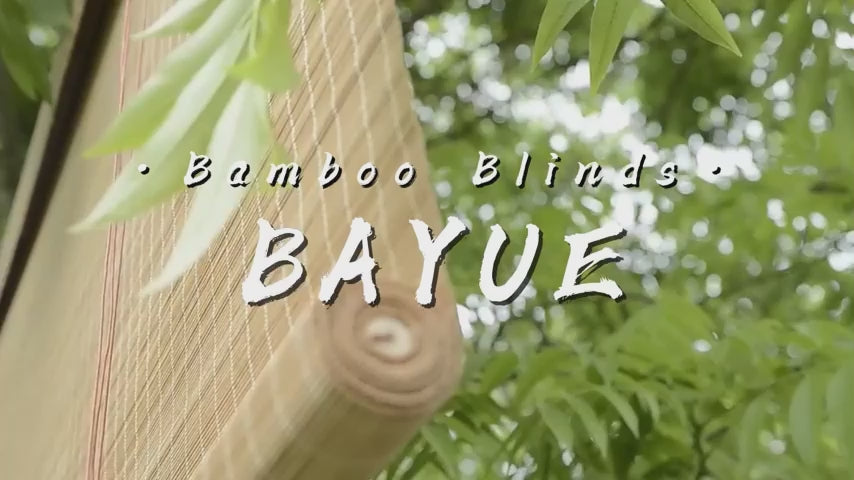 Load video: Roll-Up Bamboo Window Blinds