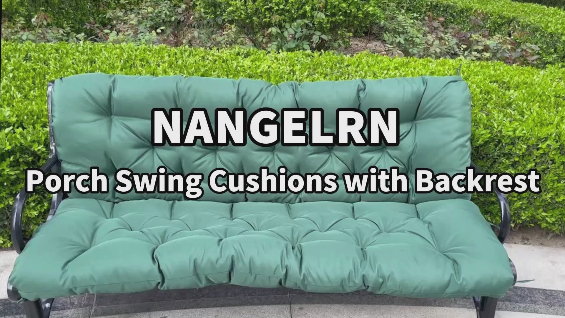 Load video: Waterproof Outdoor Swing Cushion