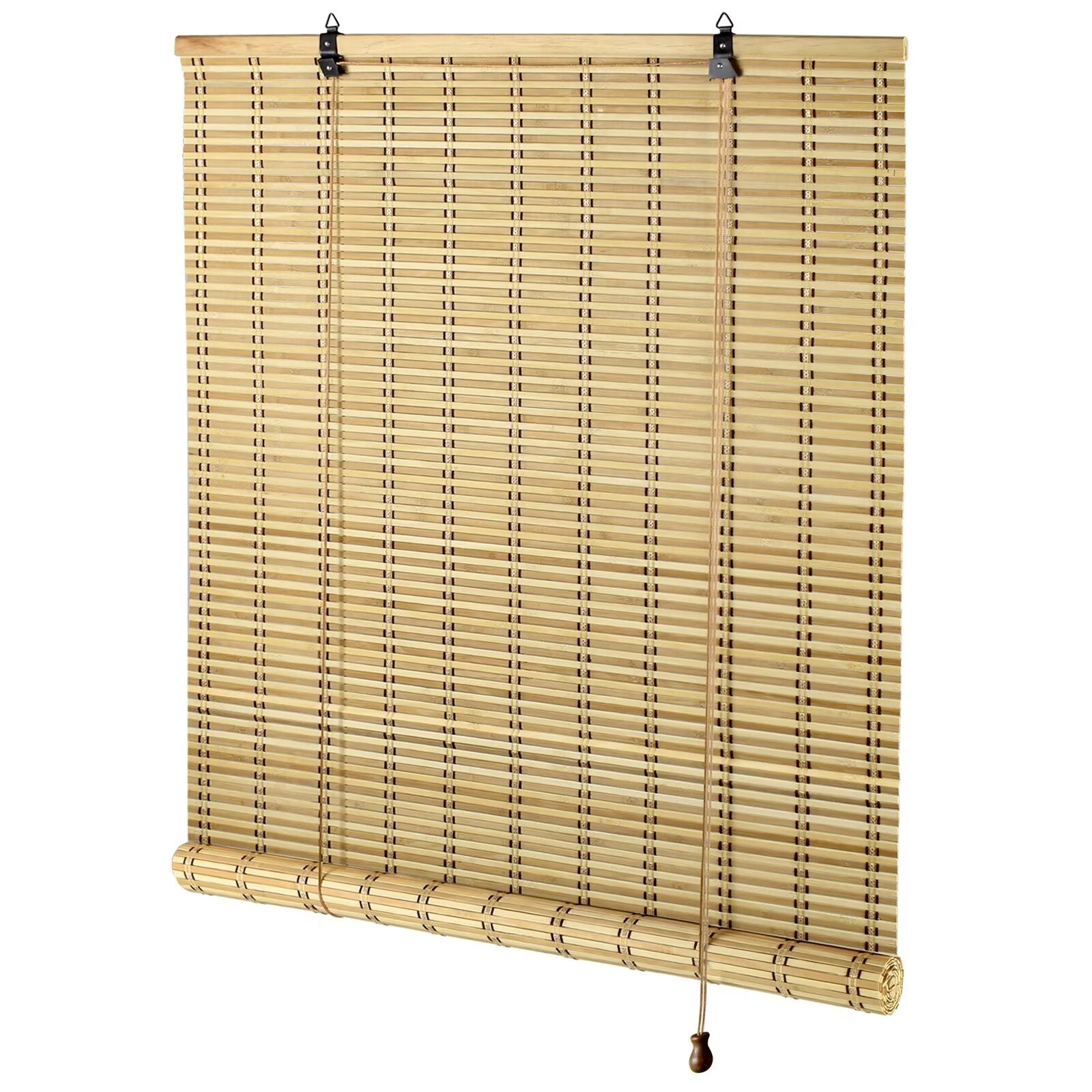 Bamboo Blinds for Interior Windows, Easy to Install Bamboo Shades for Indoor Windows, Custom Roller Shades for Indoor Window and Outdoor Patio