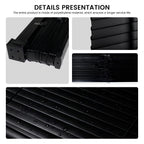 Black Vinyl Mini Blinds, Cordless Design for Home Windows