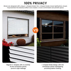 Black Vinyl Mini Blinds, Cordless Design for Home Windows