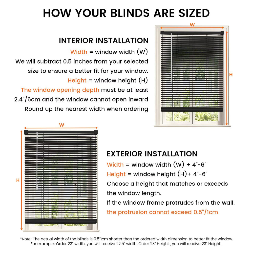 Black Vinyl Mini Blinds, Cordless Design for Home Windows