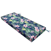 Outdoor Bench Cushion Waterproof - Fade Resistant Patio Furniture Cushions with Ties - Non-Slip Bench Pad Cushion with Removable Cover for Garden Swing Porch Sofa Settee