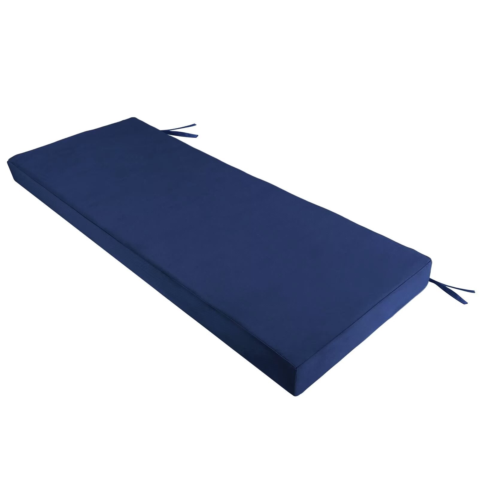 Outdoor Bench Cushion Waterproof - Fade Resistant Patio Furniture Cushions with Ties - Non-Slip Bench Pad Cushion with Removable Cover for Garden Swing Porch Sofa Settee