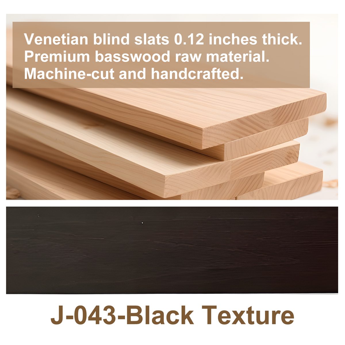 Black Texture - J-043 custom blind finish