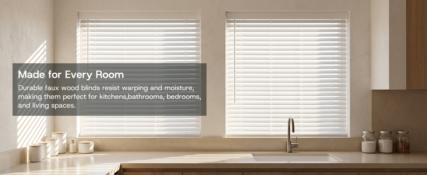 Custom faux wood blinds feature overview 5