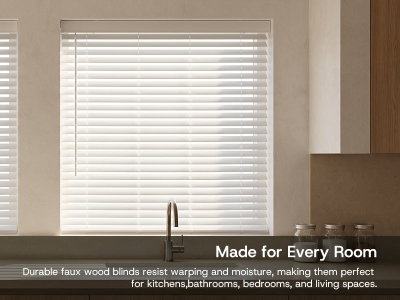 Custom faux wood blinds feature overview 5