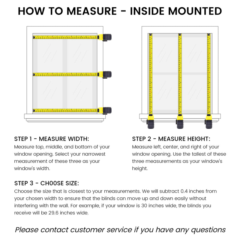 Inside mount measurement diagram