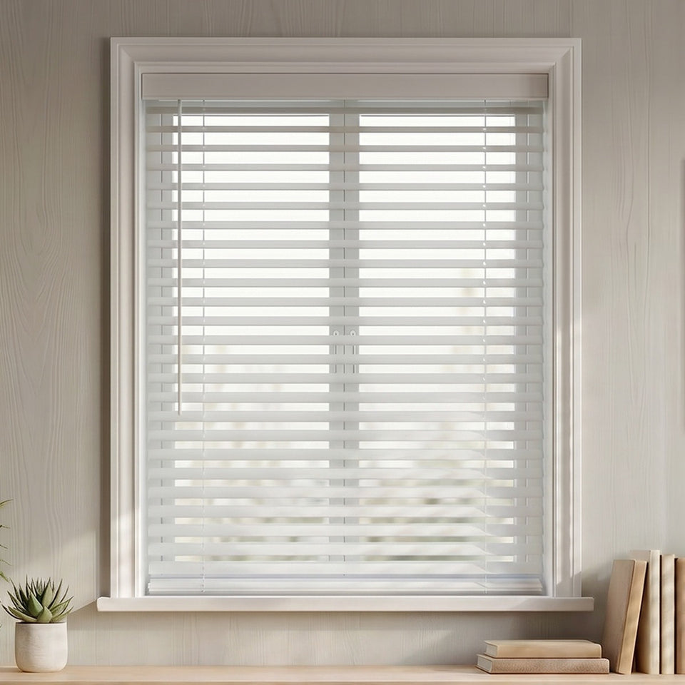 White - WPS-N001 faux wood blind